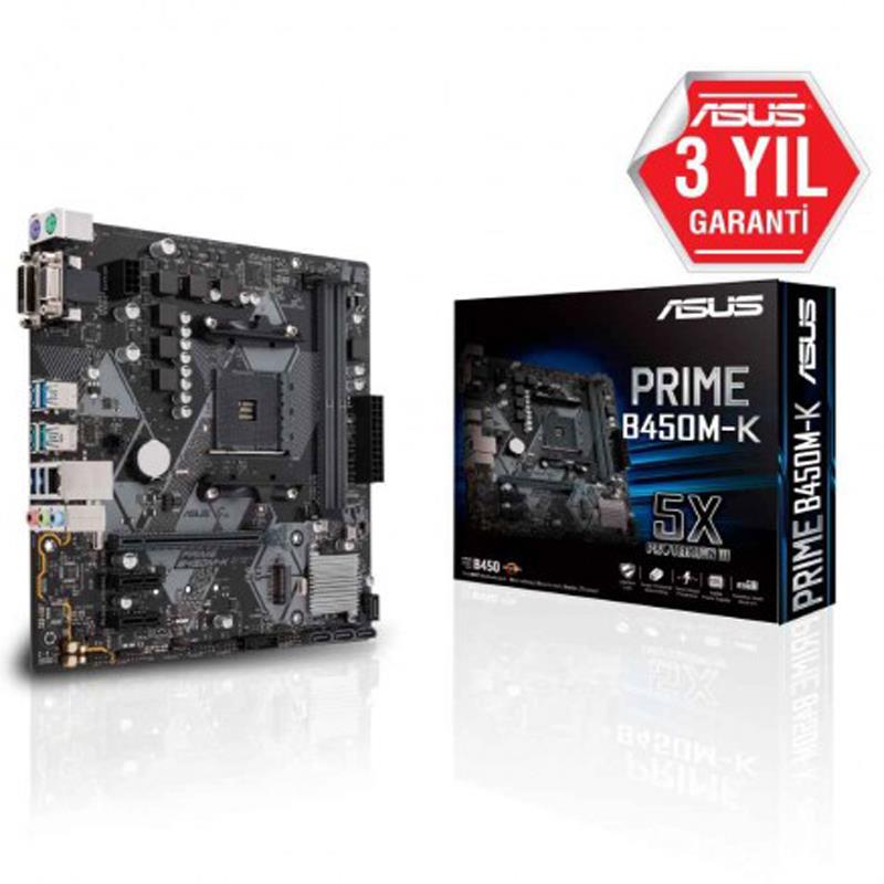 ASUS PRIME B450M-K DDR4 3466MHz AM4 mATX USB 3.1