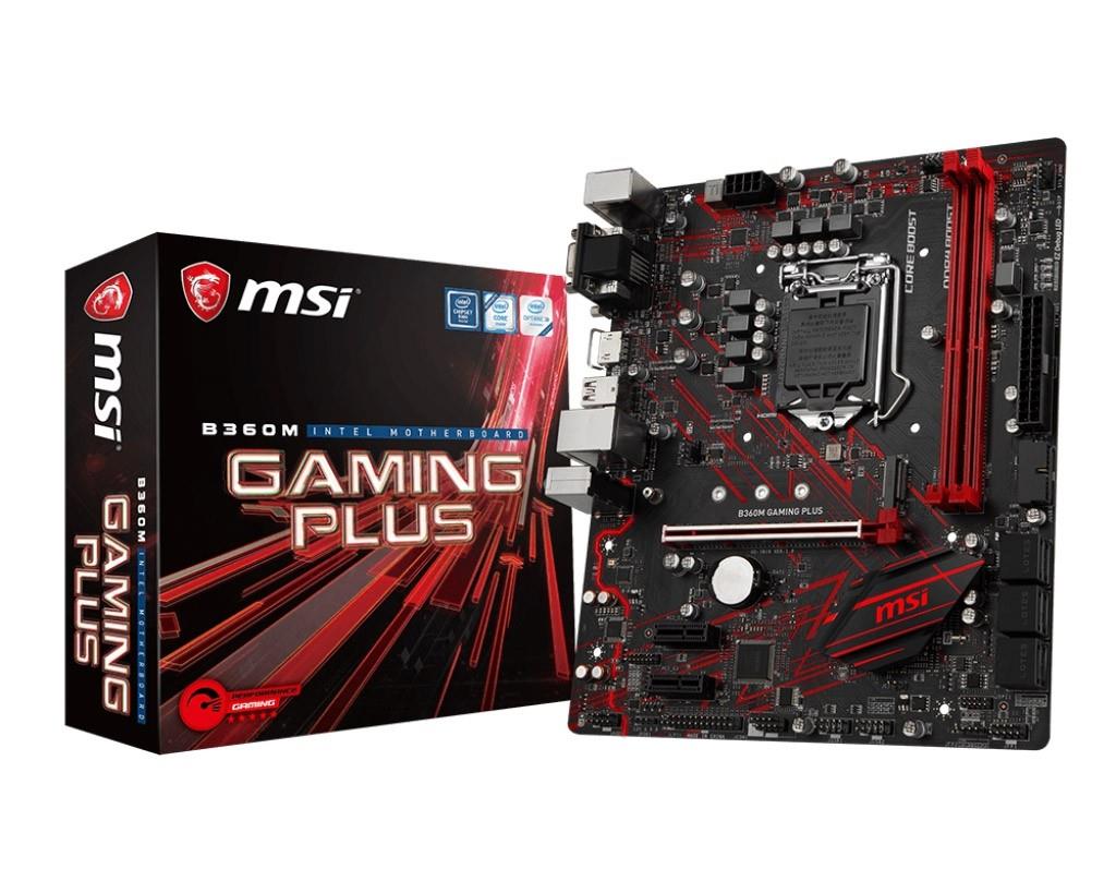 MSI B360 GAMING PLUS 2666 USB3.1 RGB mATX 8.NESİL