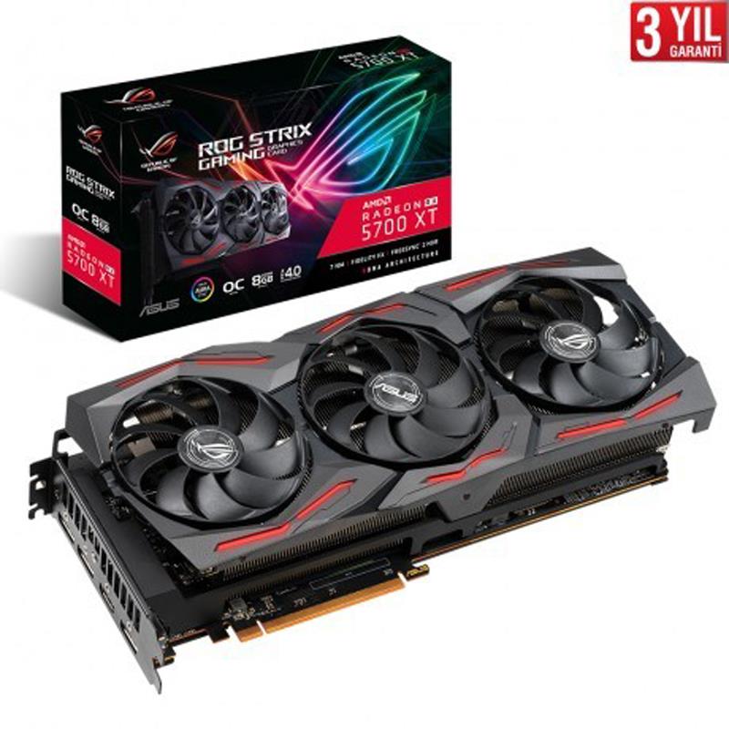 ASUS VGA ROG-STRIX-RX5700XT-O8G-GAMING 8GB GDDR6 HDMI DP RGB 256Bit