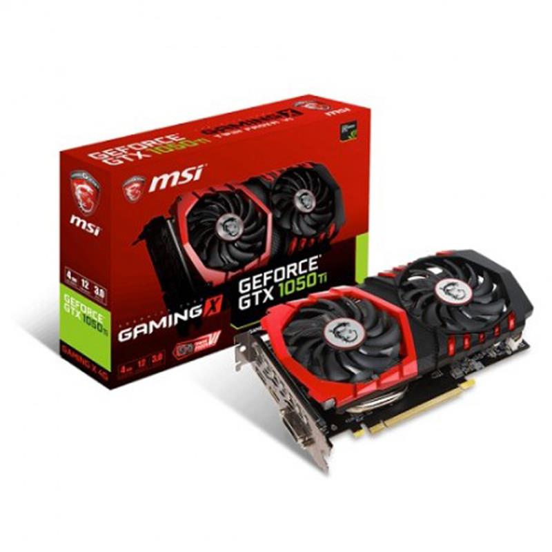 MSI GTX 1050 TI GAMING X 4GB DDR5 128Bit DVI/HDMI/