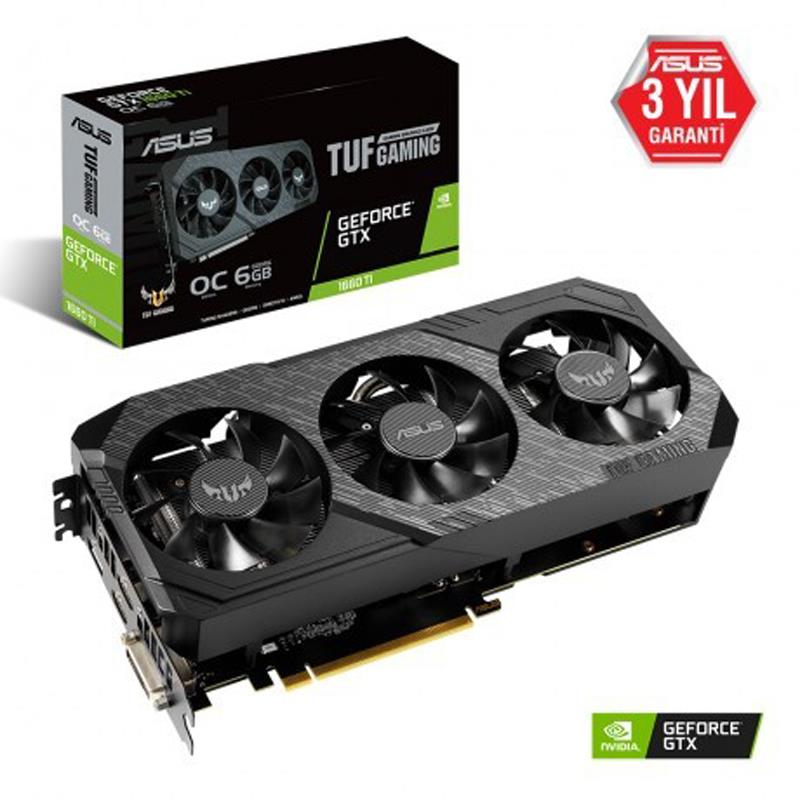 ASUS TUF3-GTX1660TI-O6G GAMING GDDR6 HDMI DP192Bit