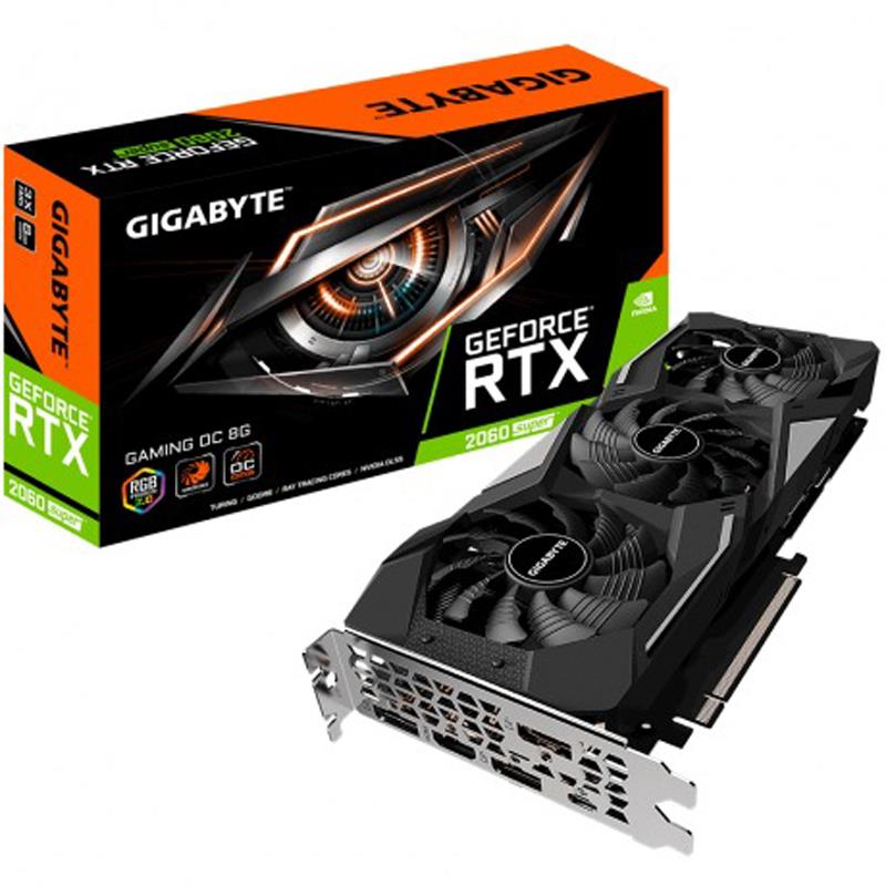 GIGABYTE GV-N206SGAMING OC-8GC 8GB RTX 2060 SUPER GDDR6 HDMI DP 256Bit