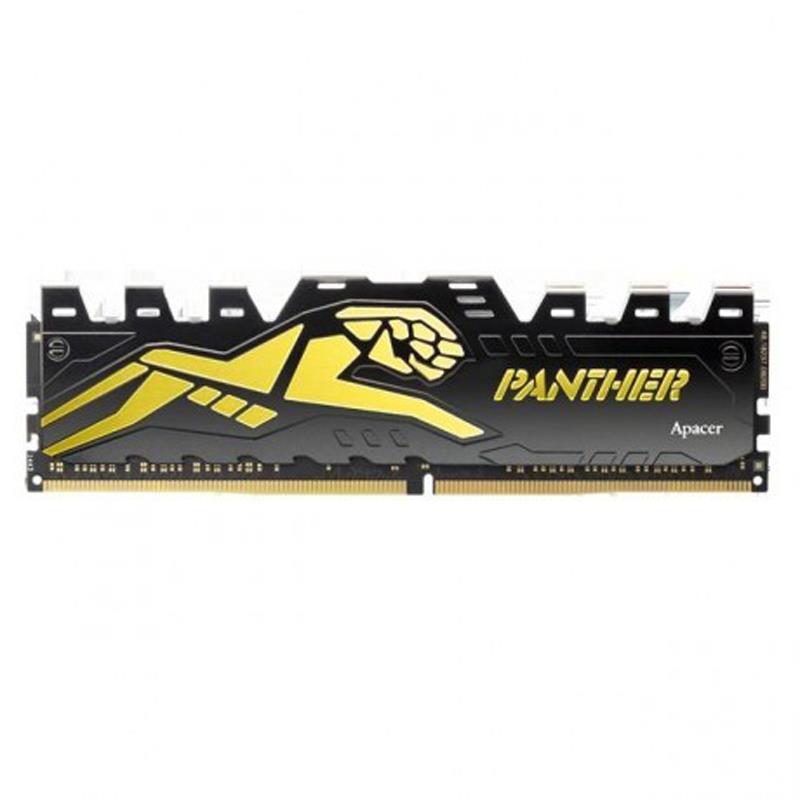 8 GB APACER PANTHER DDR4 2400 Mhz BLACK-GOLD 1.2V EK.08G2T.GEC