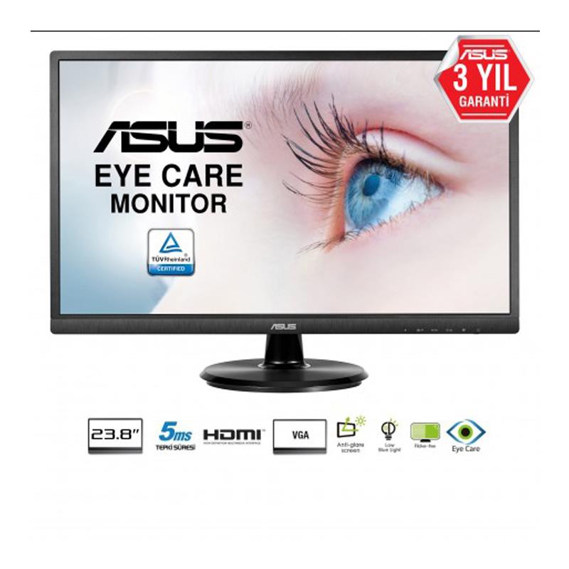 23.8 ASUS VA249HE 5MS Eye Care FULL HD HDMI/DSUB